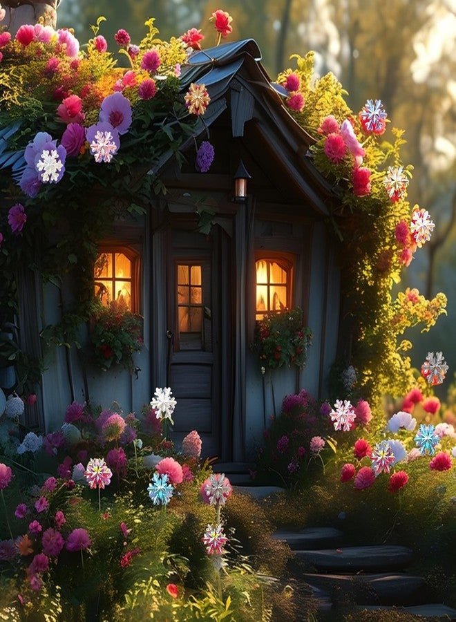HOMICO 200 Pieces Colorful Tiny Snowflake for Crafts Dollhouse Miniatures Resin Mini Things Decor for Fairy Garden Micro Landscaping Decoration - Image 5